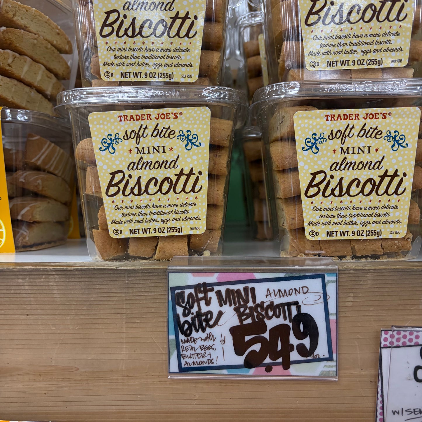 Trader Joe's Soft Bite Mini Almond Biscotti Price