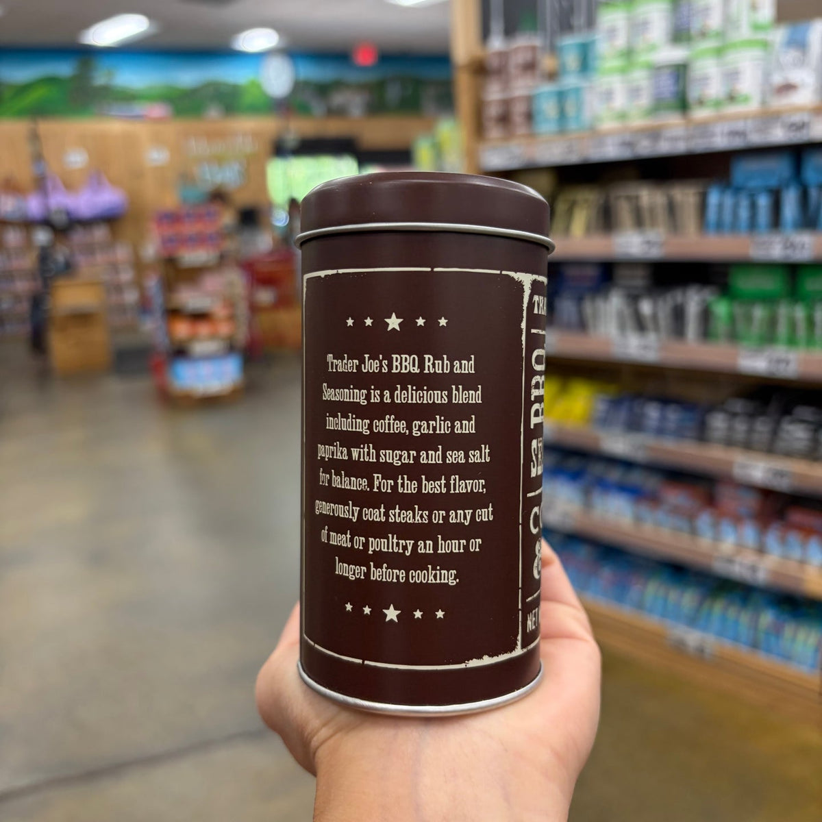 Trader Joe's BBQ Rub & Seasoning with Coffee & Garlic 3.5 oz — product photo 2