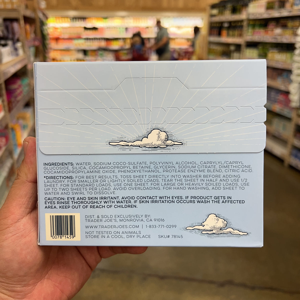 Trader Joe's Laundry Detergent Sheets Free & Clear 32ct — product photo 2