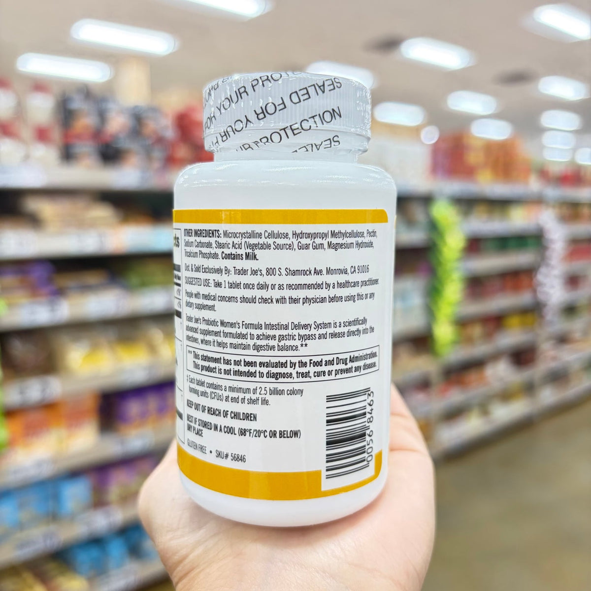 Trader Joe's Women's Probiotic 2.5 Billion CFUs 30 Tablets — product photo 2