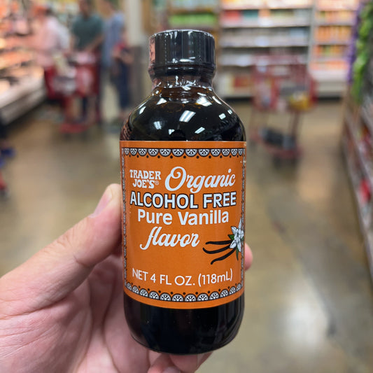 Trader Joe's Organic Alcohol Free Pure Vanilla Flavor — USDA Organic baking vanilla available online at HIOOL with nationwide US delivery