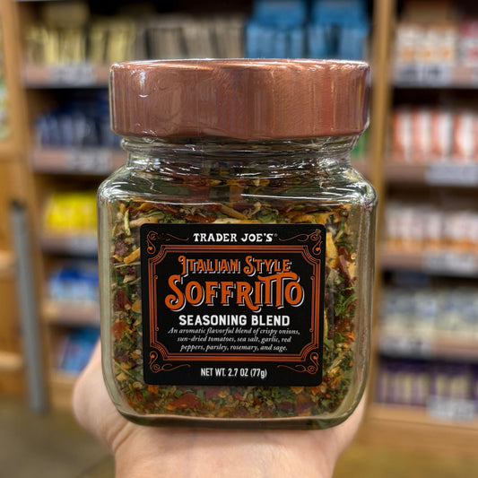 Trader Joe's Italian Style Soffritto Seasoning Blend jar zero calorie Kosher