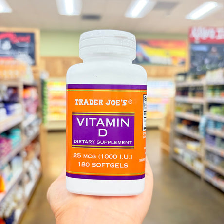 Trader Joe's Vitamin D 25 mcg (1000 IU) Dietary Supplement 180 Softgels product image