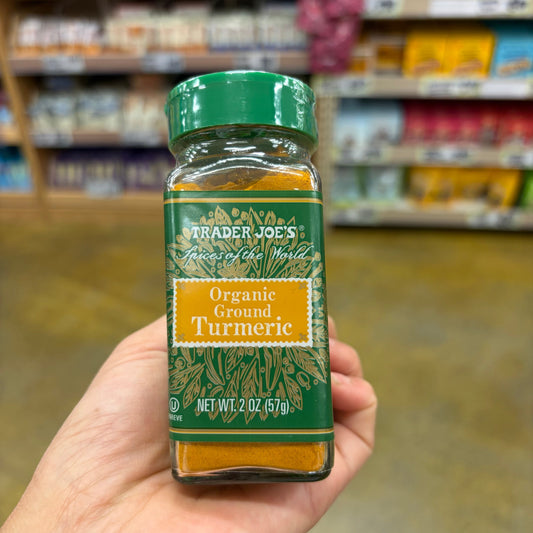 Trader Joe's USDA Organic Ground Turmeric pure golden spice Kosher jar