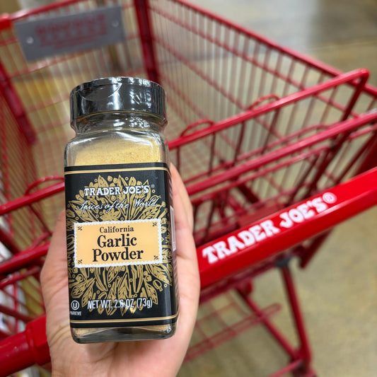 Trader Joe's California Garlic Powder pure Kosher certified spice jar