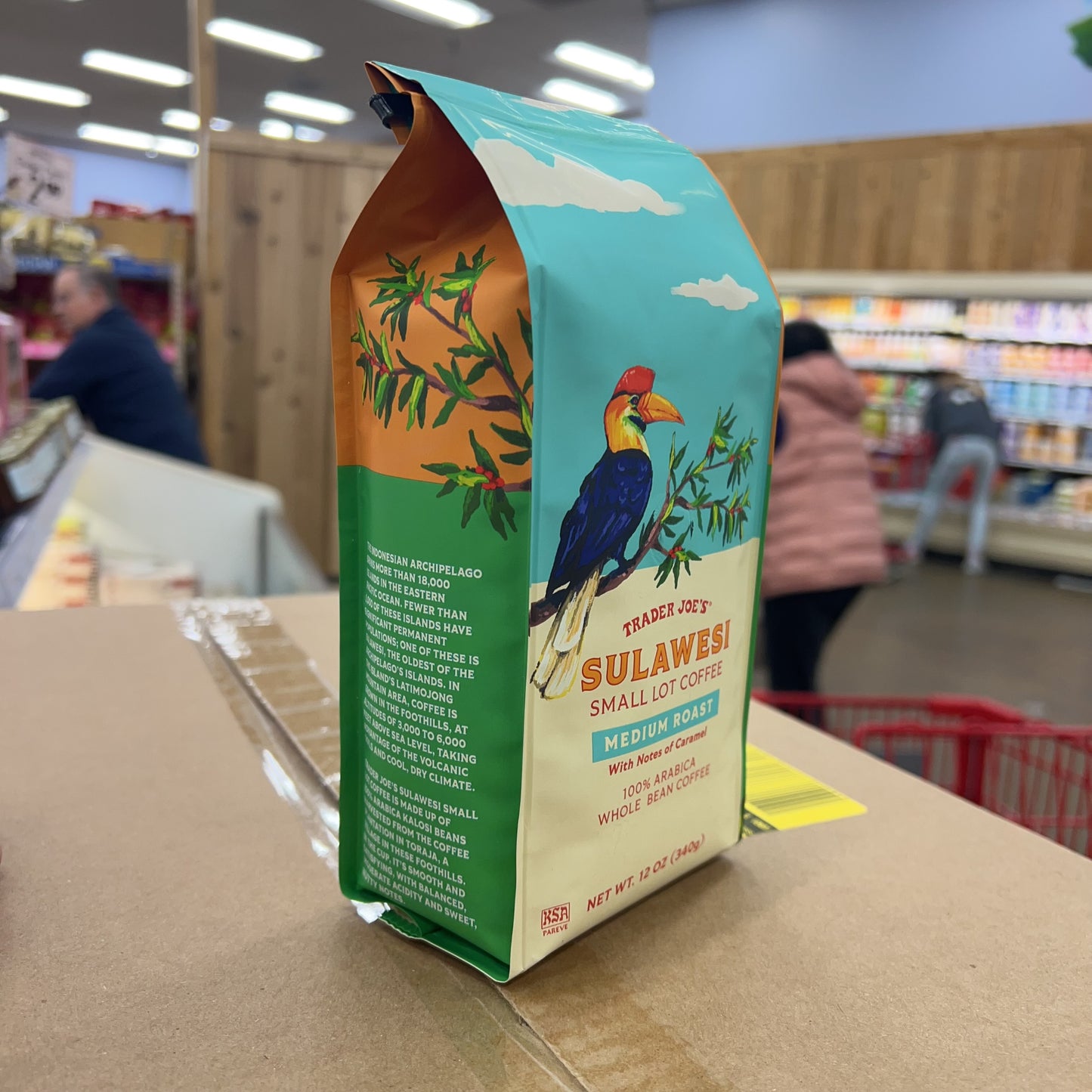 Trader Joe's Sulawesi Small Lot Medium Roast Whole Bean Coffee, 12 oz