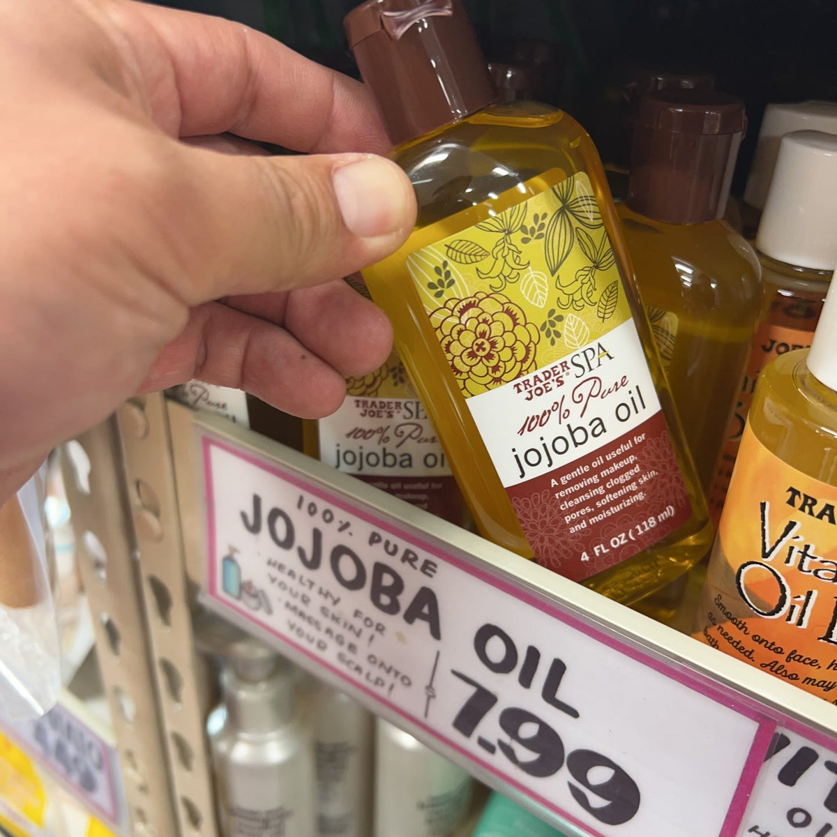 Trader Joe's SPA 100% Pure Jojoba Oil 4 fl oz