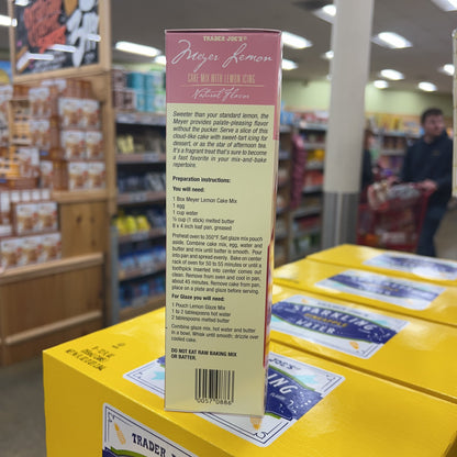 Trader Joe's Meyer Lemon Cake Mix with Lemon Icing 19 oz