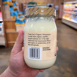 Trader Joe's Organic Mayonnaise USDA Certified Organic 16 fl oz
