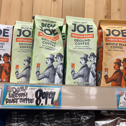 Trader Joe's Decaf Joe Medium Roast Ground Coffee 100% Arabica 14 oz