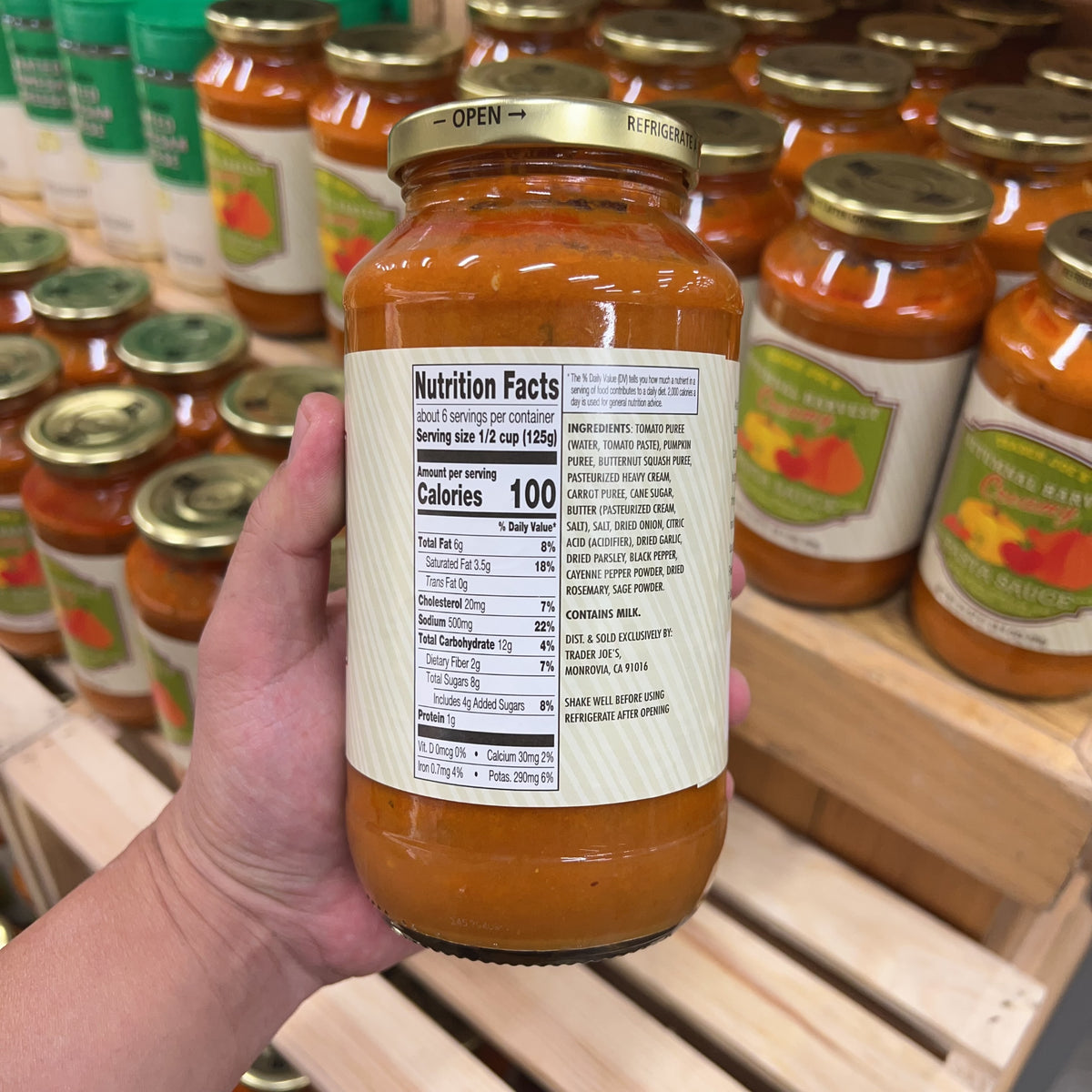 Trader Joe’s Autumnal Harvest Creamy Pasta Sauce 25 oz - product image 5