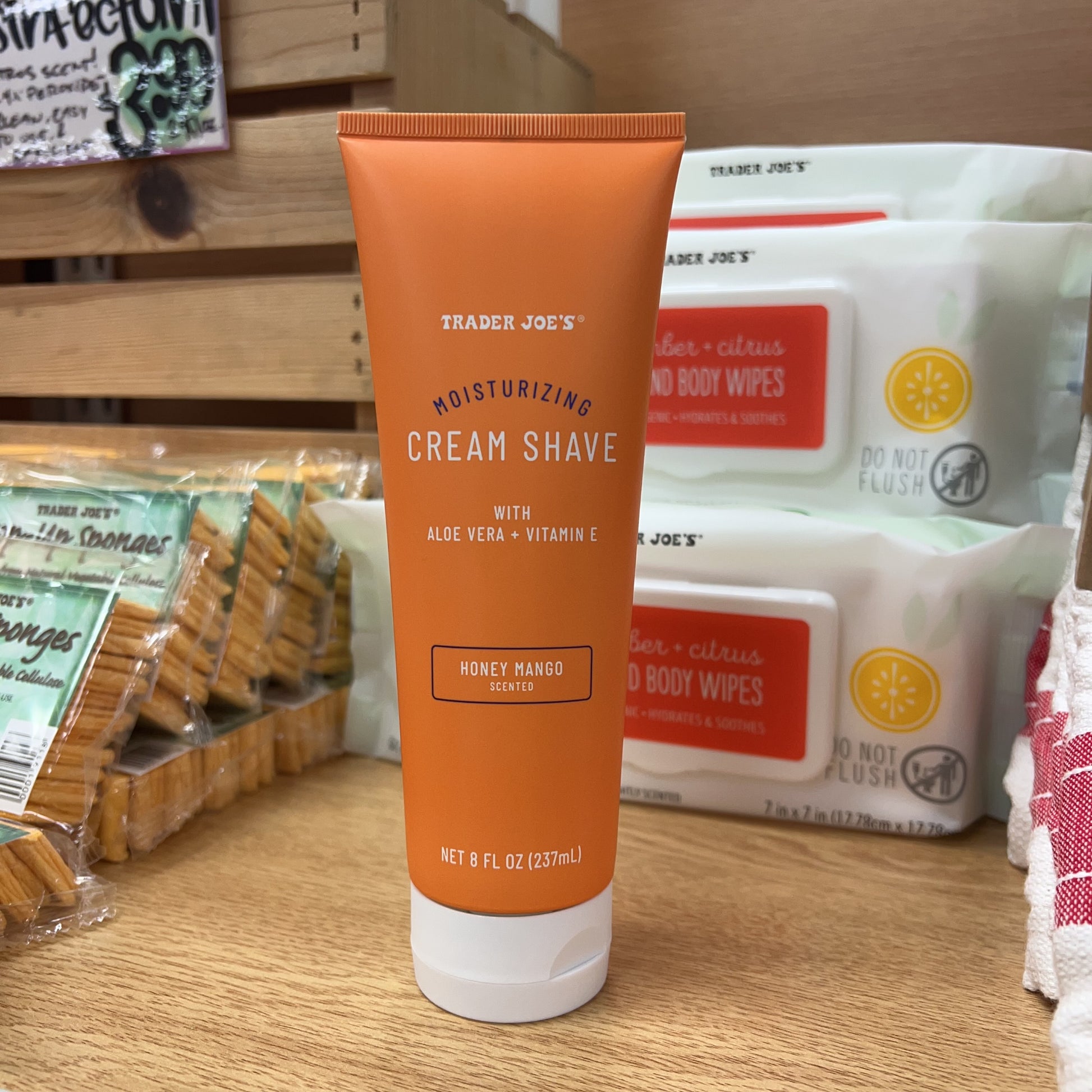 Trader Joe's Honey Mango Moisturizing Cream Shave Shaving Lotion 8oz
