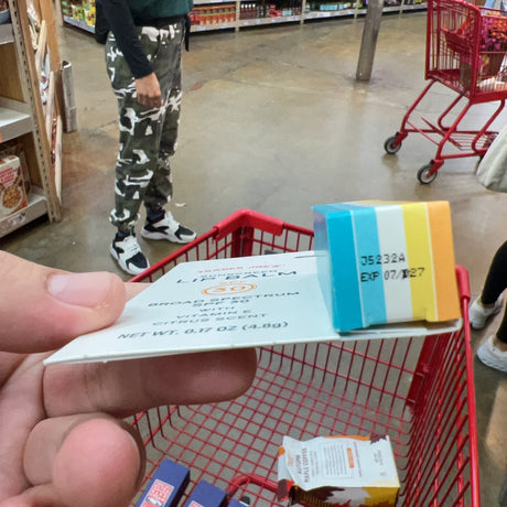 Trader Joe's Sunscreen Lip Balm SPF 30 — package information view