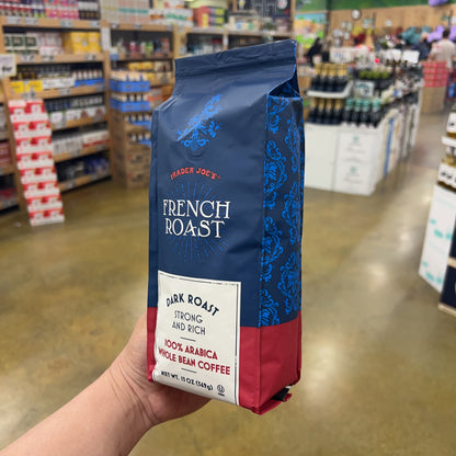 Trader Joe's French Roast Coffee Dark Roast 100% Arabica Whole Bean 13 oz