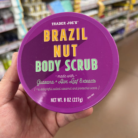 Trader Joe's Brazil Nut Body Scrub Sugar & Salt Exfoliant 8 oz