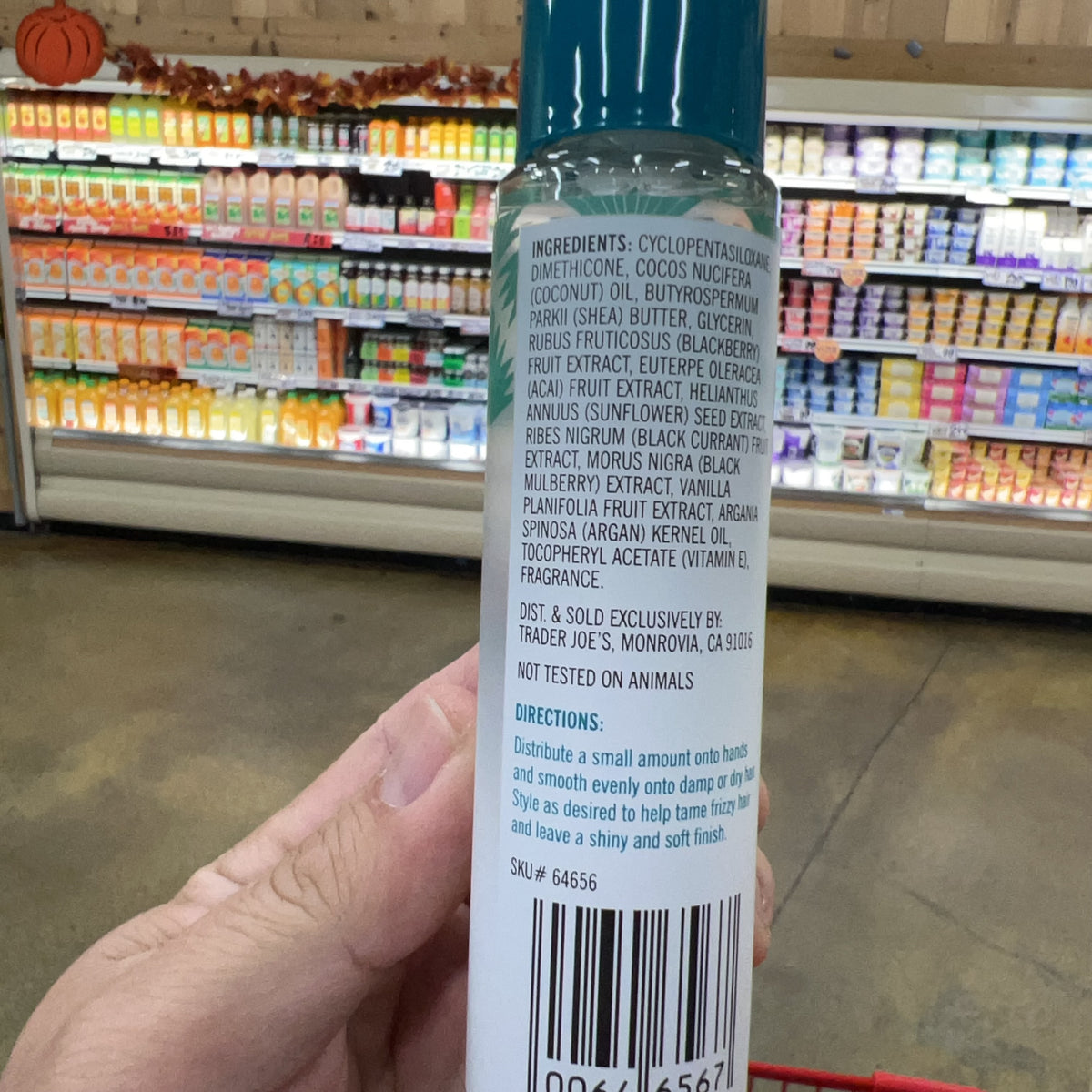 Trader Joe's Shea Butter & Coconut Oil Hair Serum 2.75 fl oz