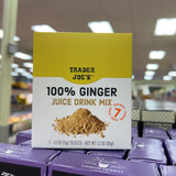 Trader Joe's 100% Ginger Juice Drink Mix 7 Packets 3.7 oz