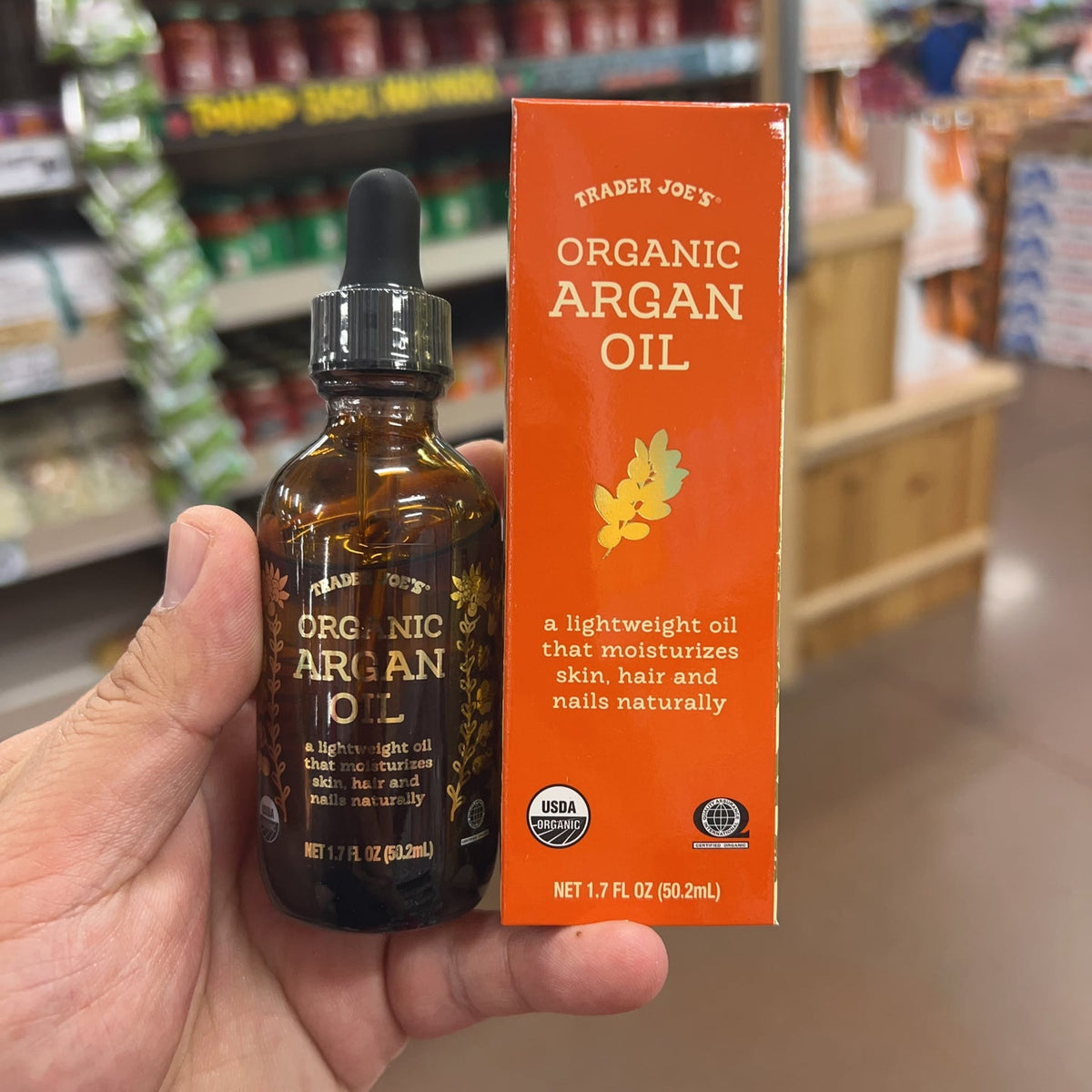 Trader Joe's USDA Certified Organic Argan Oil 1.7 fl oz