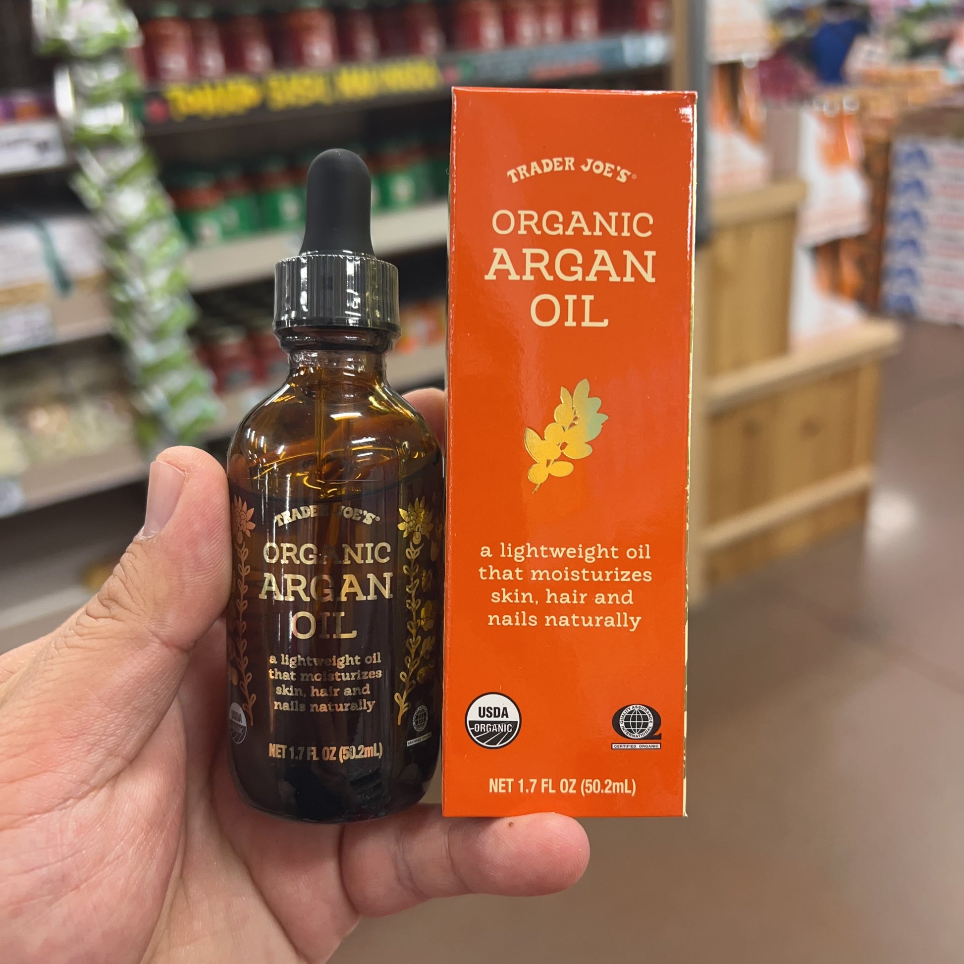 Trader Joe's USDA Certified Organic Argan Oil 1.7 fl oz (50.2mL)