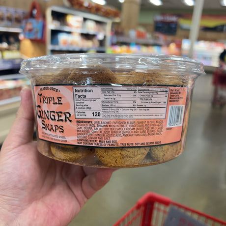 Trader Joe's Triple Ginger Snaps 14 oz (397g) – package detail view 6