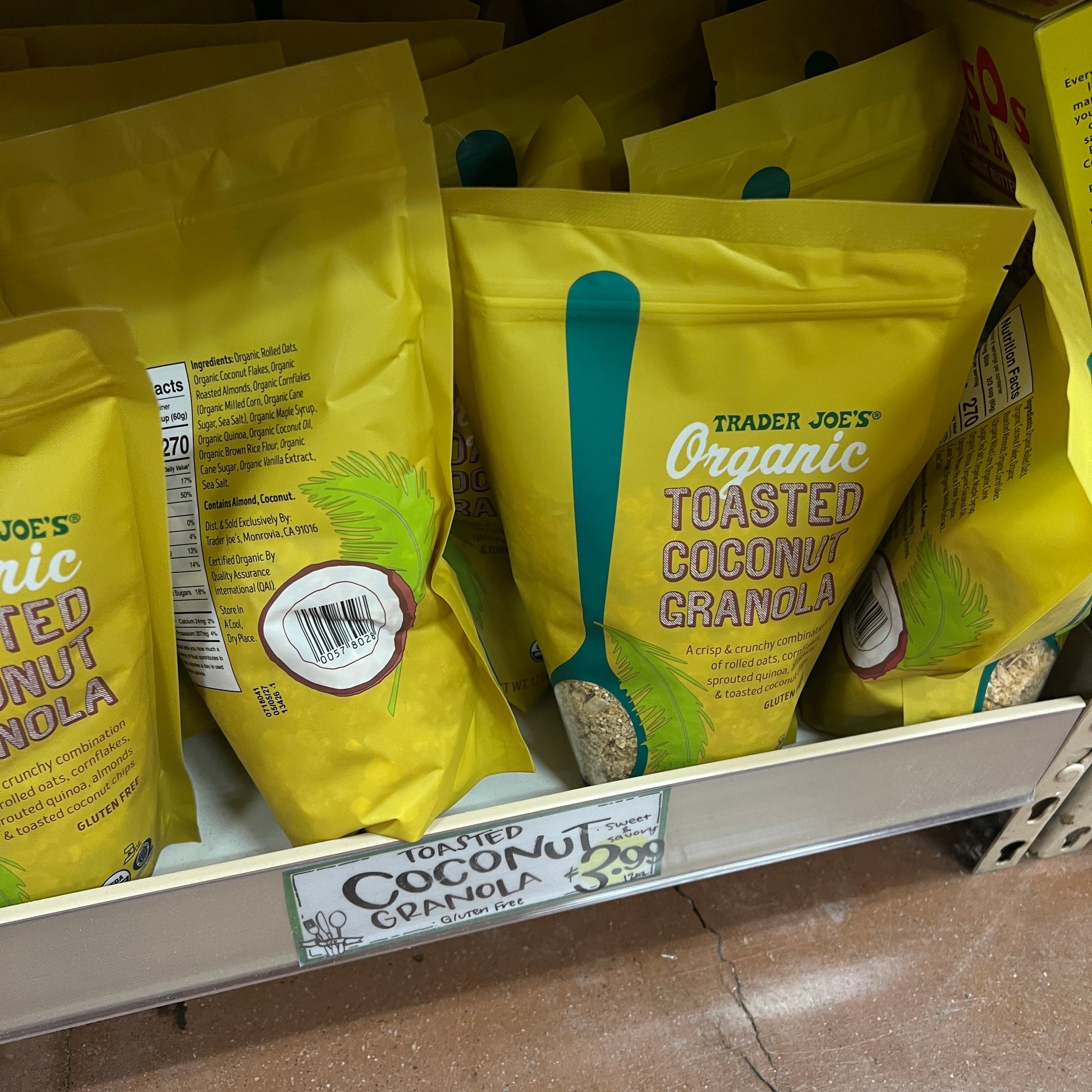 Trader Joe's Organic Toasted Coconut Granola