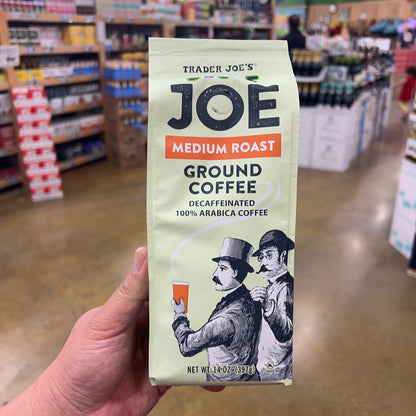 Trader Joe's Decaf Joe Medium Roast Ground Coffee 100% Arabica 14 oz