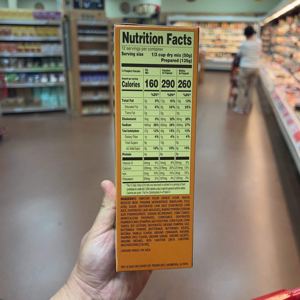 Trader Joe's Pumpkin Pancake & Waffle Mix, 21.2 oz product image 3