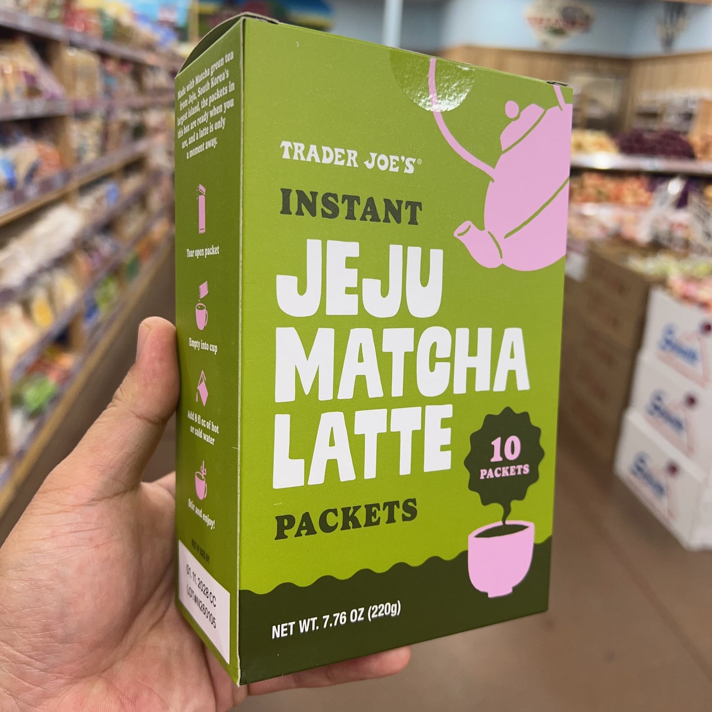 Trader Joe's Instant Jeju Matcha Latte Packets, 10 ct