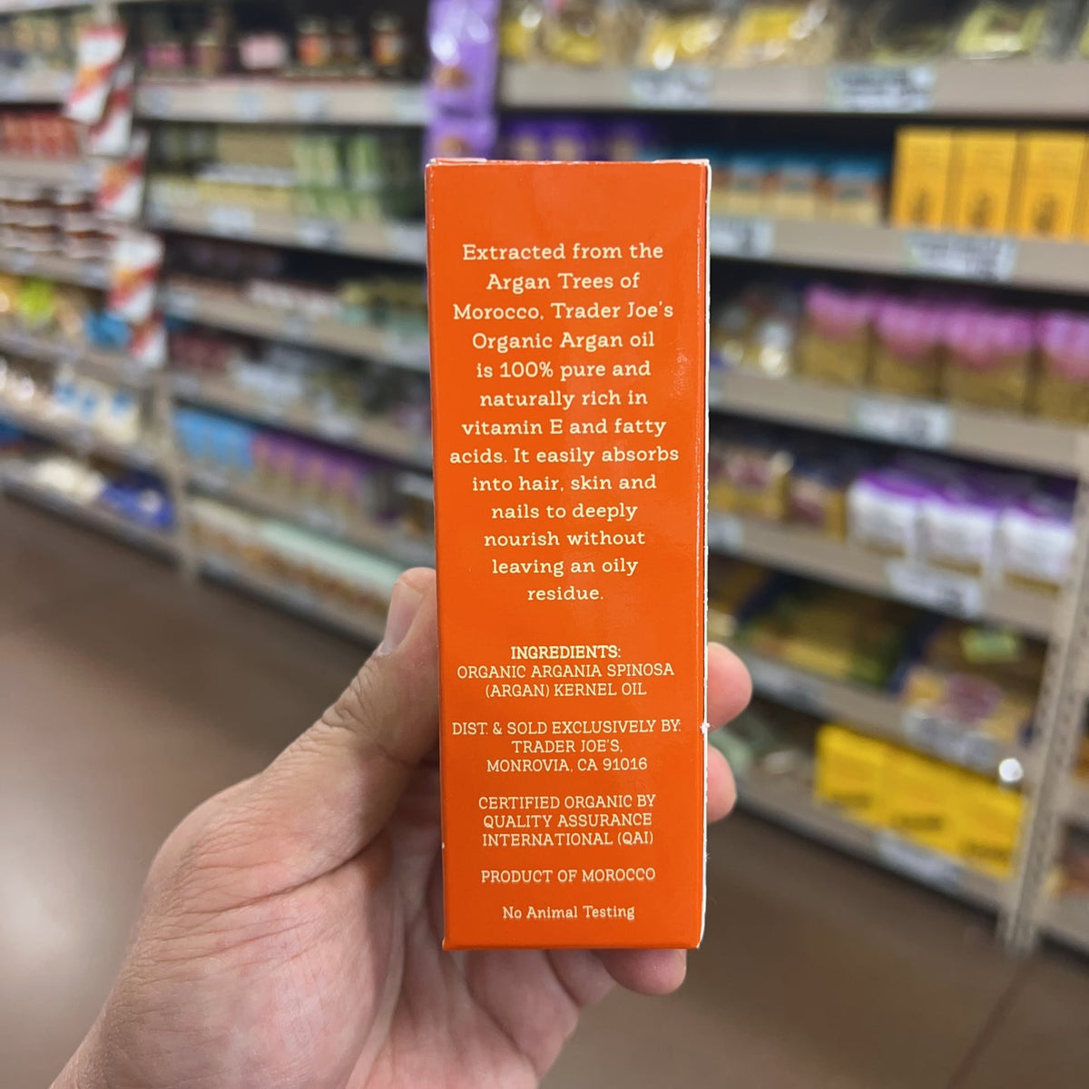 Trader Joe's USDA Certified Organic Argan Oil 1.7 fl oz