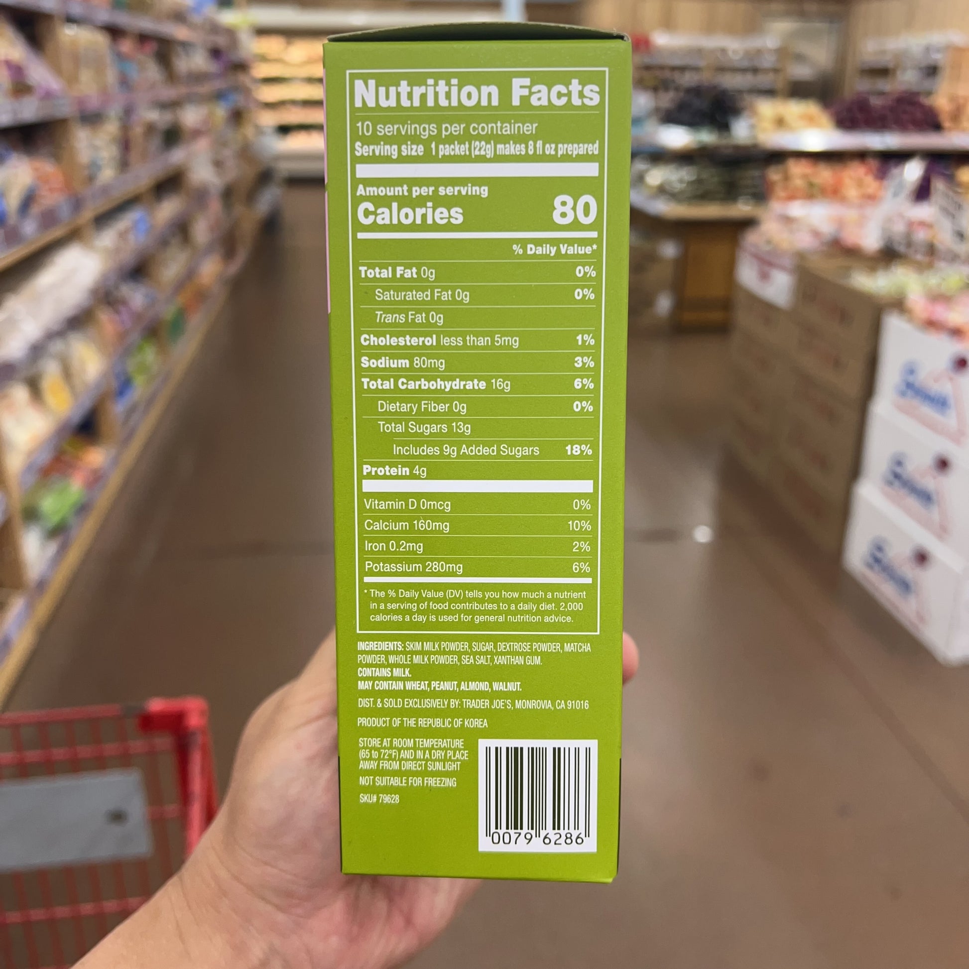 Trader Joe's Instant Jeju Matcha Latte Packets, 10 ct