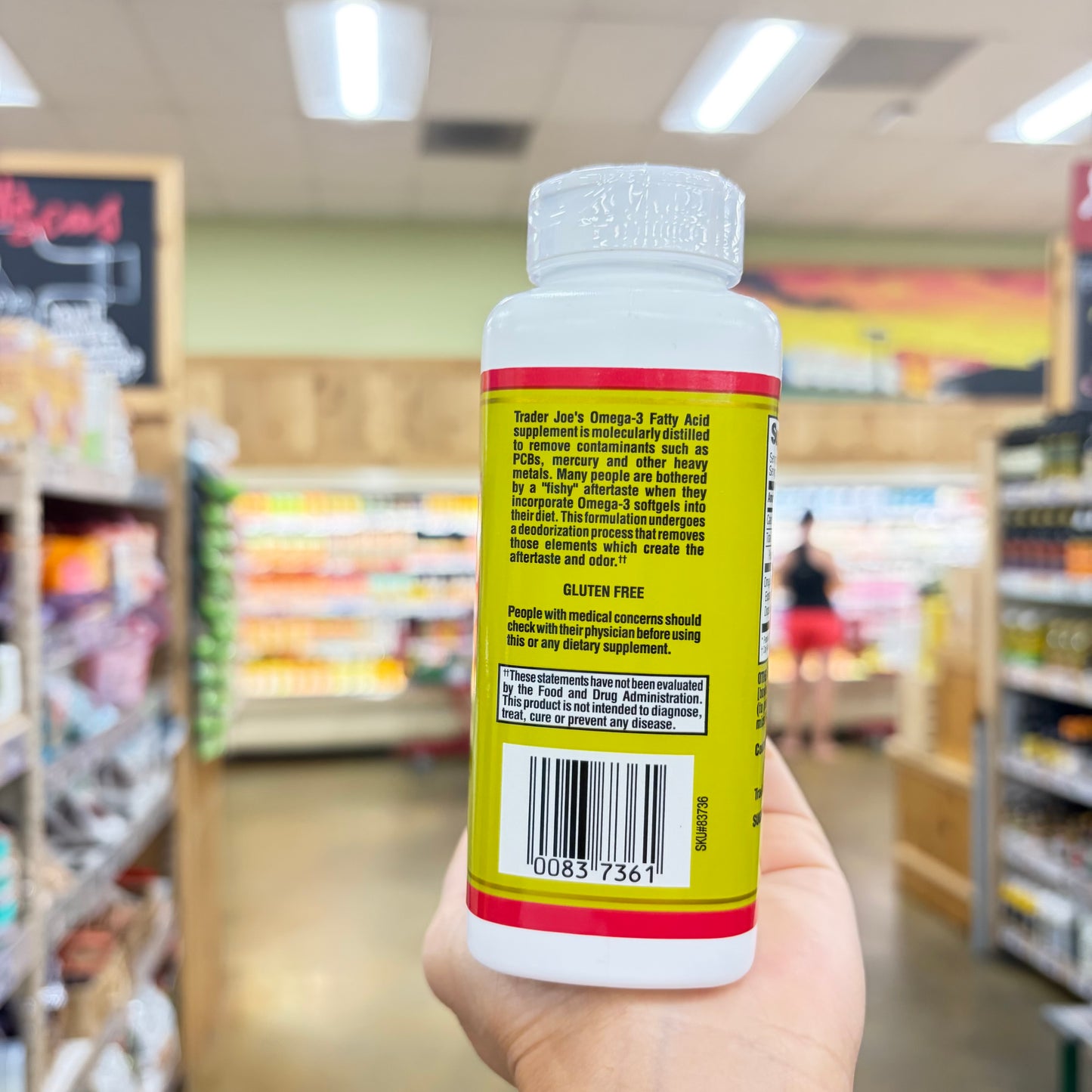 Trader Joe's Molecularly Distilled Omega-3 Fatty Acids Odorless 90 Softgels