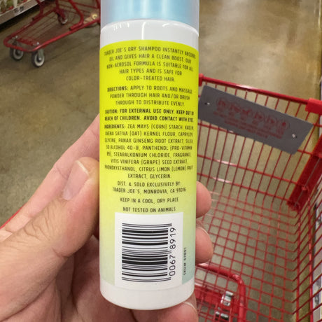 Trader Joe's Dry Shampoo with Pro-Vitamin B5 1.35 oz – package detail view 4