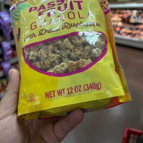 Trader Joe's Passion Fruit Granola with Dried Raspberries 
