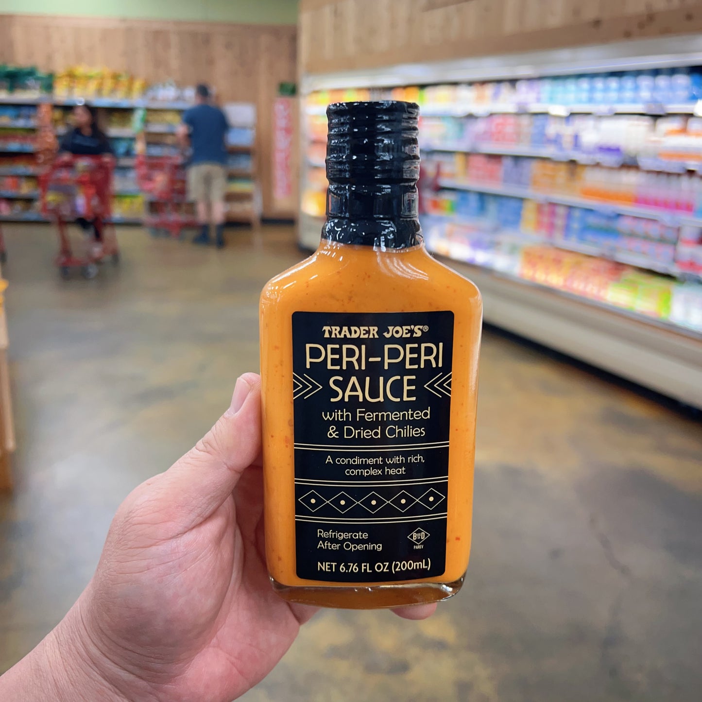 Trader Joe's Peri-Peri Sauce 6.76oz South African Style Fermented Chili Peri-Peri Sauce with Garlic & Lemon for Grilling, Marinating & Dipping