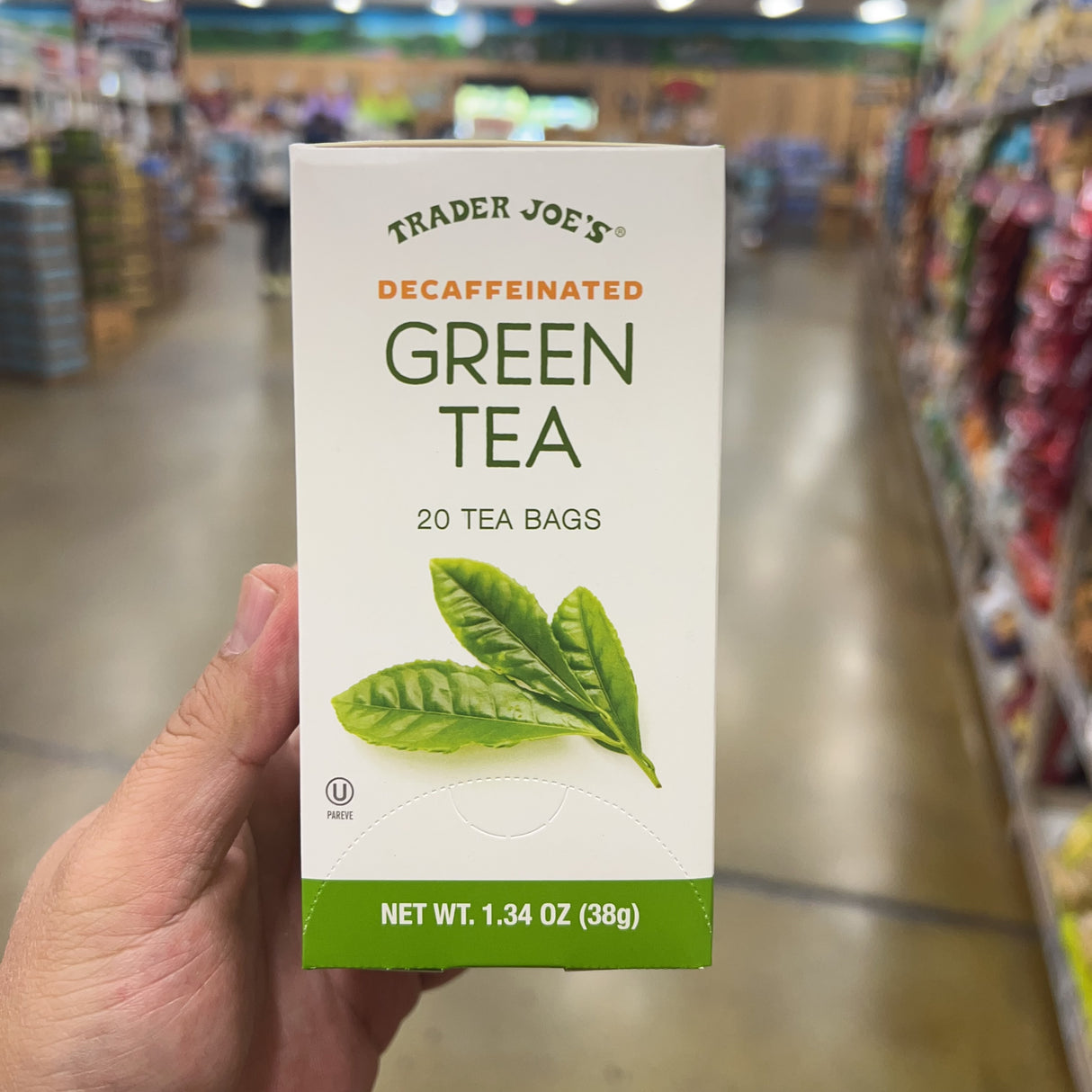 Trader Joe's Decaffeinated Green Tea 20 Bags 1.34 oz product image 3