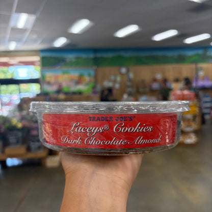 Trader Joe's Laceys Cookies Dark Chocolate Almond 8 oz (227g)