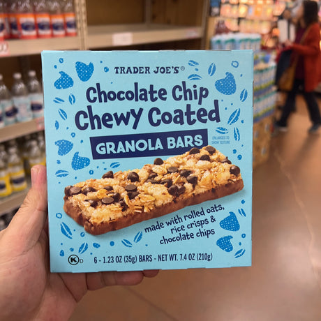 Trader Joe’s Chocolate Chip Chewy Coated Granola Bars 6 Pack 7.4 oz product image 4