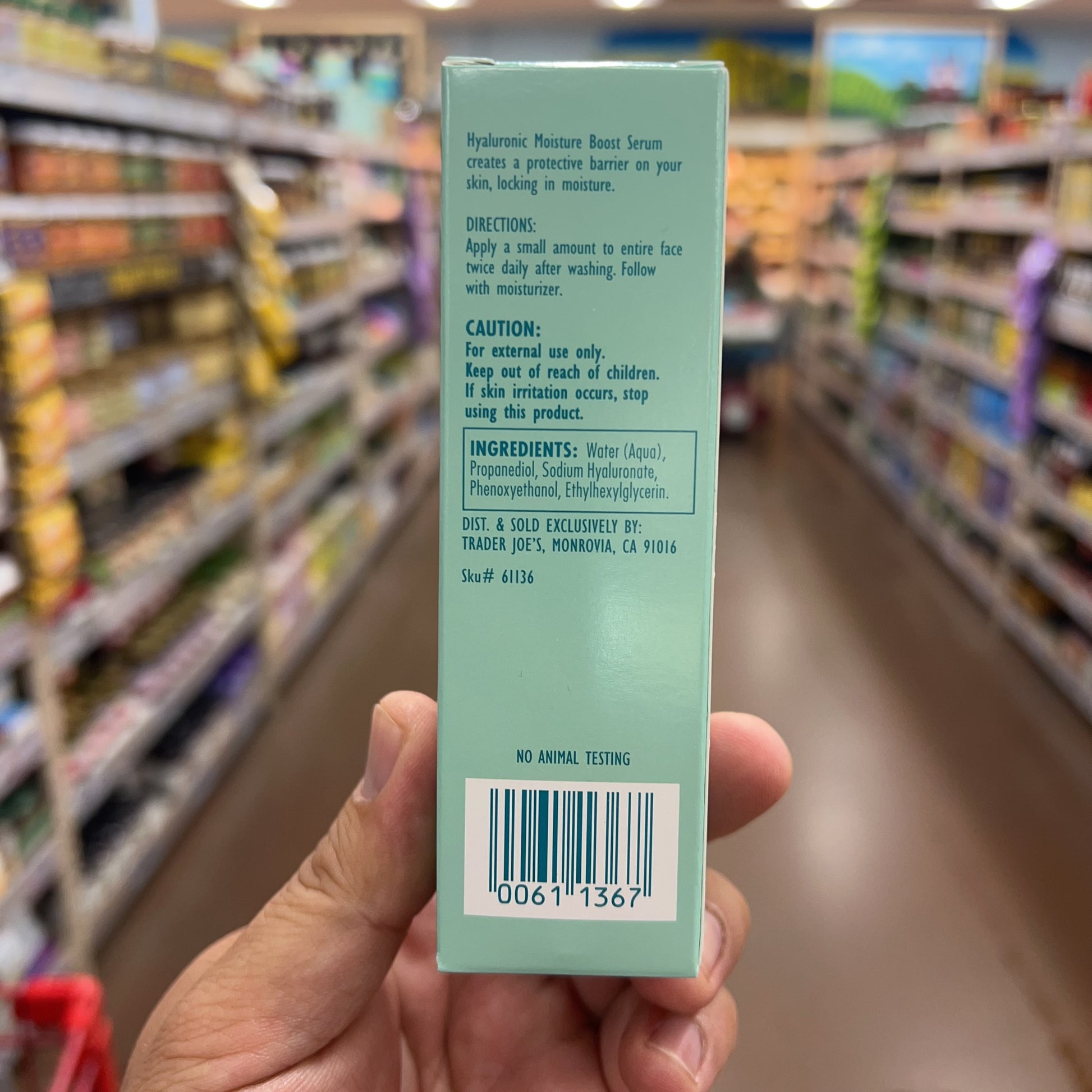 Trader Joe's Nourish Hyaluronic Moisture Boost Serum 1 fl oz