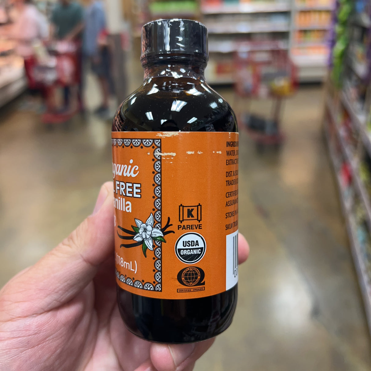 Trader Joe's Organic Alcohol Free Pure Vanilla Flavor