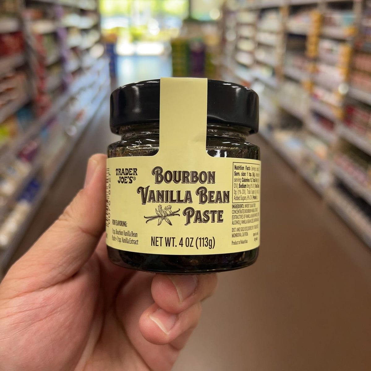 Trader Joe's Bourbon Vanilla Bean Paste Net Wt. 4 oz (113g)
