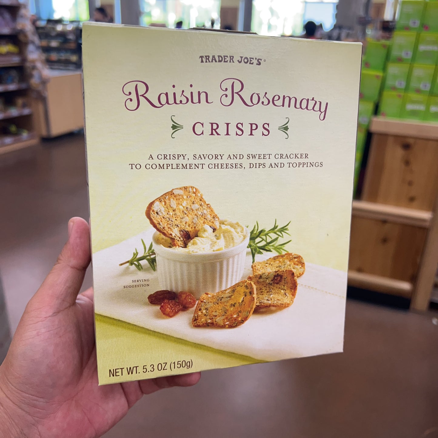 Trader Joe's Raisin Rosemary Crisps