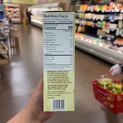 Trader Joe's Raisin Rosemary Crisps