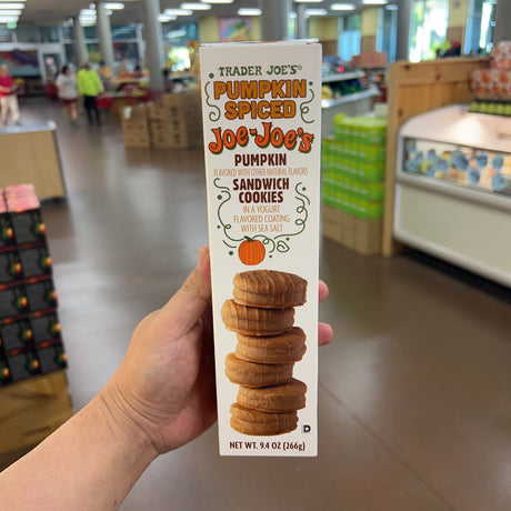 Trader Joe's Pumpkin Spiced Joe-Joe's Pumpkin Sandwich Cookies 9.4 oz product image