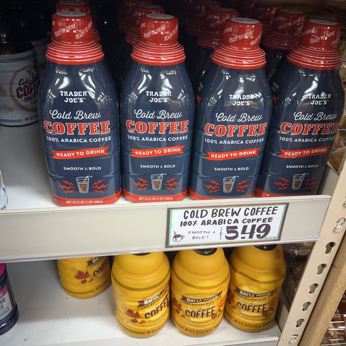 Trader Joe's Ready-to-Drink Cold Brew Coffee 32 fl oz (946mL)