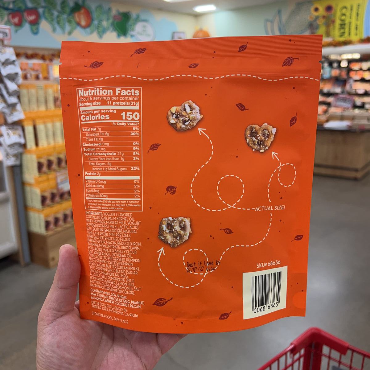 Trader Joe's Pumpkin Spiced Teeny Tiny Pretzels, 6 oz product image 2