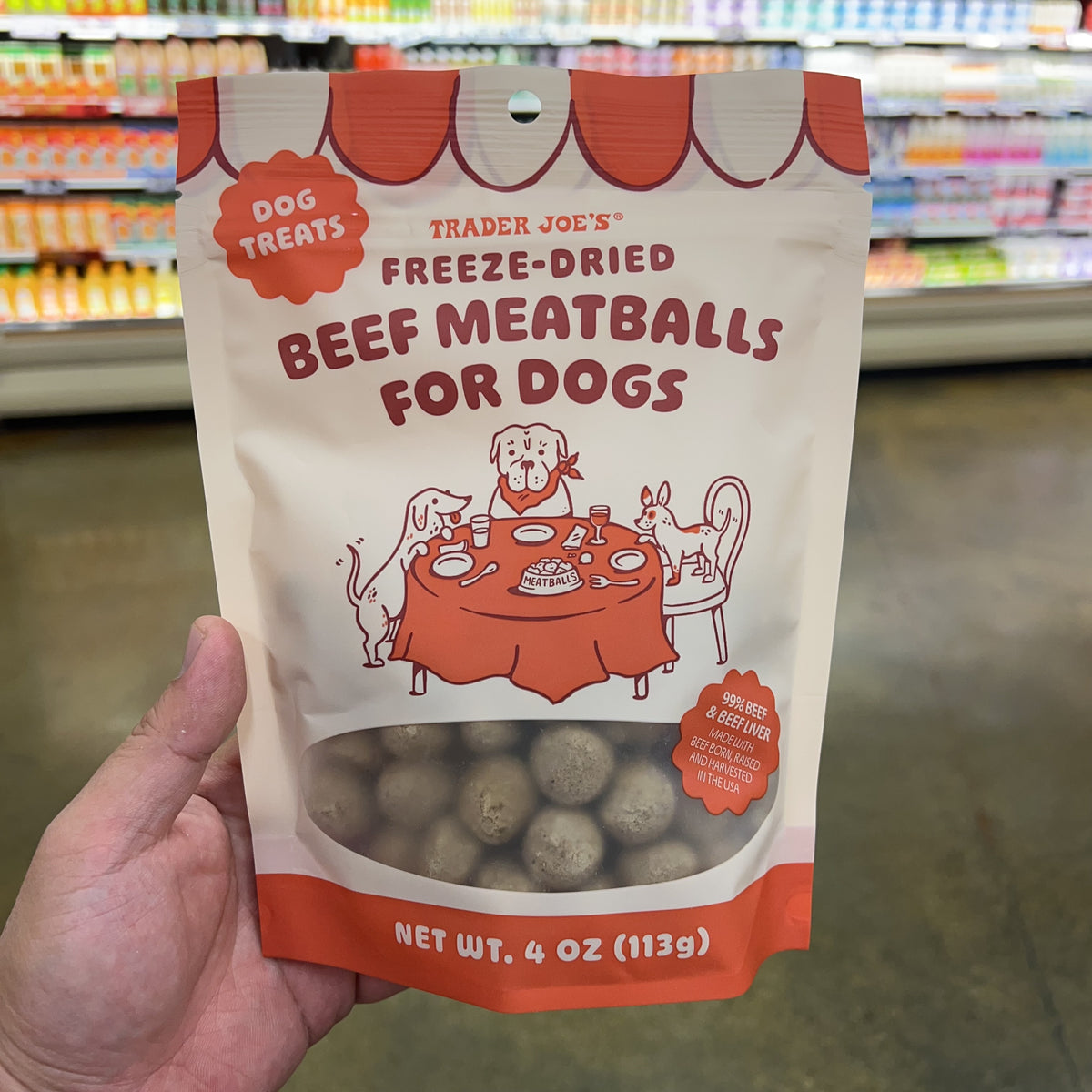 Trader Joe's Freeze-Dried Beef Meatballs for Dogs, 4 oz product image