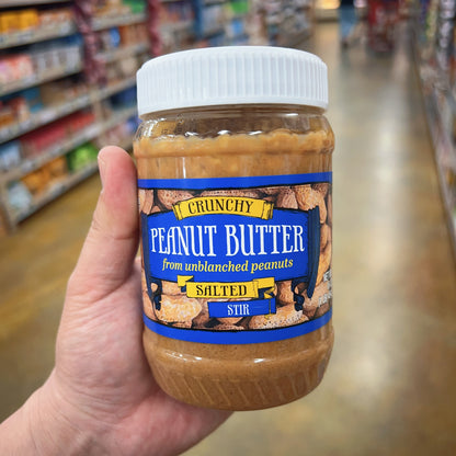 Trader Joe's Peanut Butter from Unblanched Peanuts No Additives 16 oz