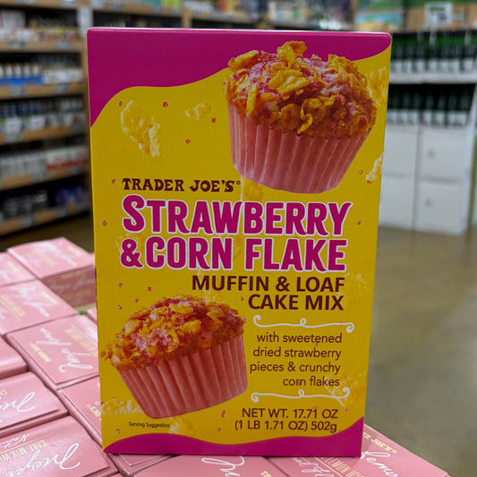 Trader Joe's Strawberry & Corn Flake Muffin & Loaf Cake Mix, 17.71 OZ (502g)