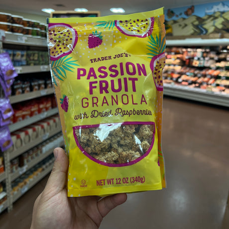 Trader Joe's Passion Fruit Granola with Dried Raspberries 