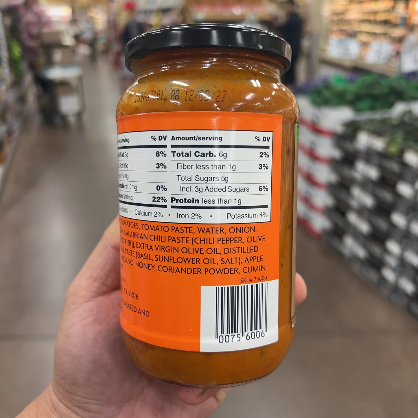 Trader Joe's Calabrian Chili Spicy Pasta Sauce 18.34 oz product image 3